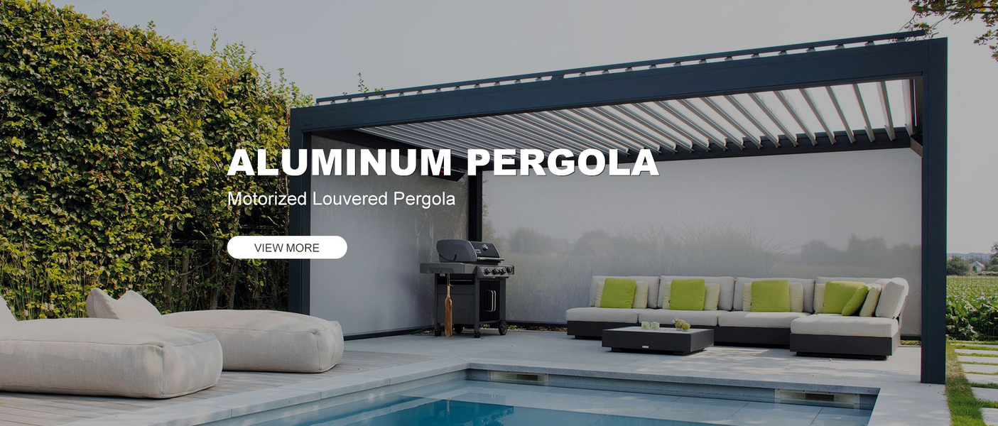 Motorized Aluminum Pergola