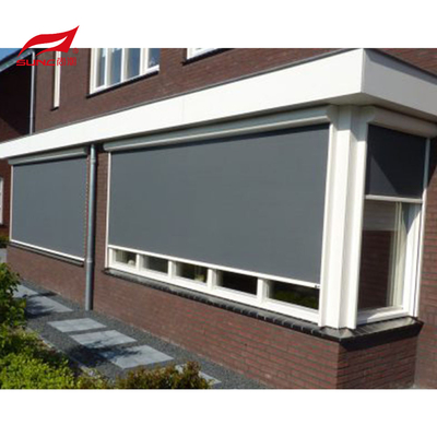 Smart Motorized Zip Track Blinds Outdoor Windproof Rainproof