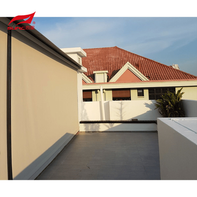 Waterproof Motorized Roller Blinds Patio Smart Sunshade Window