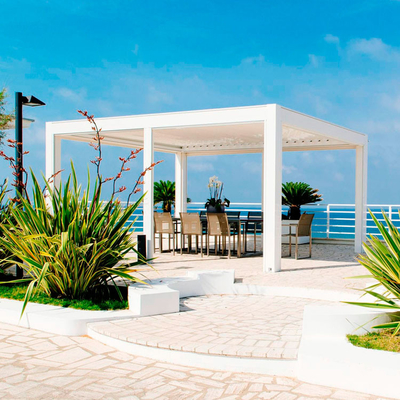 Bioclimatica Motorized Outdoor Aluminum Pergola Awning Waterproof House Garden