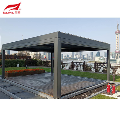 Awning Bioclimatica Motorized Aluminum Pergola Waterproof Outdoor Garden