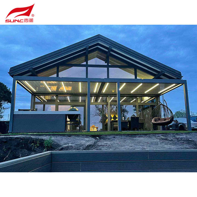 Awning Bioclimatica Motorized Aluminum Pergola Waterproof Outdoor Garden