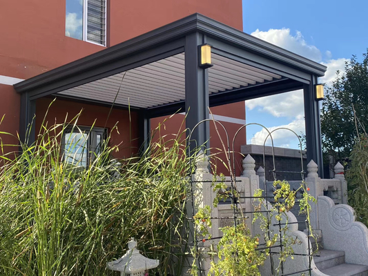 Motorized Garden Outdoor Aluminium Pergola Rodent Proof With Zip Screen