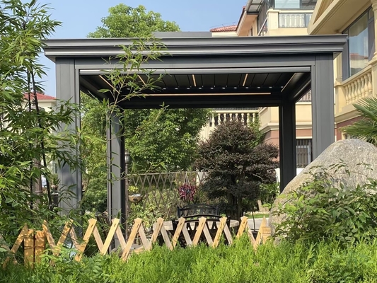 Motorized Garden Outdoor Aluminium Pergola Rodent Proof With Zip Screen
