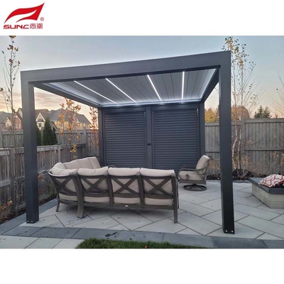 Motorized Waterproof Outdoor Garden Pergola 10" X 12" With Downpipe Size And RGB Light