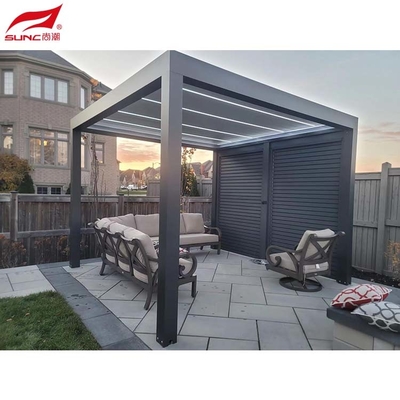 4X6m 3x5m Motorized Aluminum Pergola Waterproof For Garden Building Outdoor
