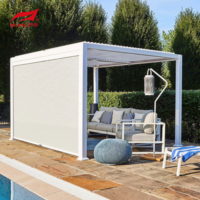 Windproof Motorized Louvered Aluminium Pergola With Adjustable Roof 10" X 13"
