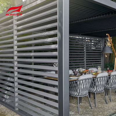 Modern Motorized Aluminum Gazebo 10" X 10" For Deck Garden Patio