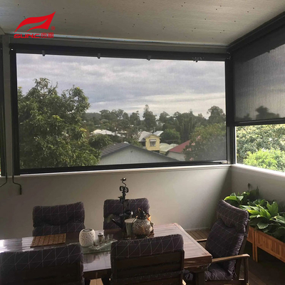 Customized Electric Outdoor Roller Blinds Retractable Pergola Patio Sun Shade