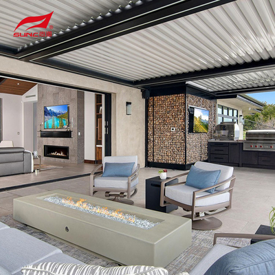 Motorized Waterproof Outdoor Garden Pergola 10" X 12" With Downpipe Size And RGB Light