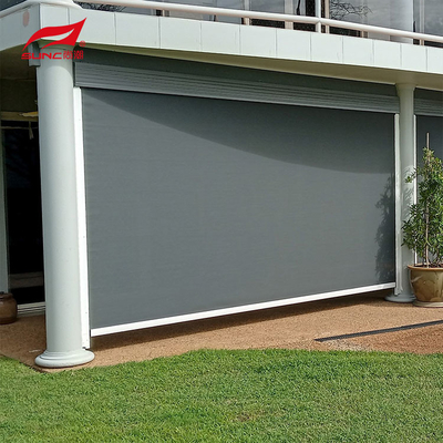 Sunc Outdoor Electric Roller Blinds Waterproof Pvc Zip Screen Blinds For Patio