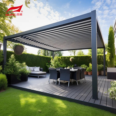 Outdoor Motorized Garden Aluminium Pergola With SS Grade 304 and a Remote Control