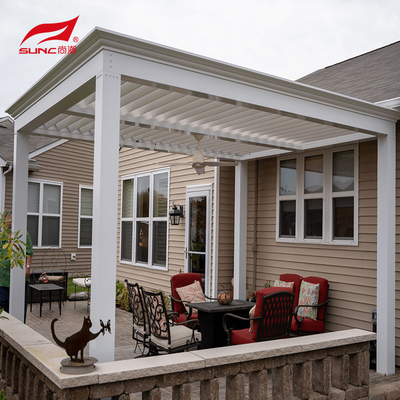 Customized Motorized Aluminum Pergola For Outdoor Swimming Pool Area
