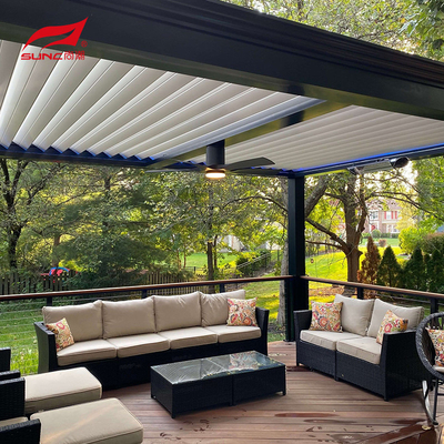 Customized Motorized Aluminum Pergola For Outdoor Swimming Pool Area