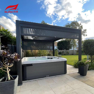 5x3m Aluminum Retractable Pergola For Outdoor Swimming Pool In Applicable Scene