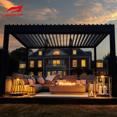5x3m Aluminum Retractable Pergola For Outdoor Swimming Pool In Applicable Scene