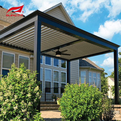 Customized Size Aluminum Retractable Pergola For Garden And Swimming Pool