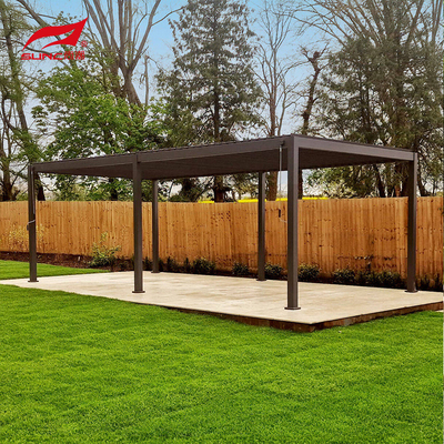 Swimming Pool And Garden Motorized Aluminum Pergola With Customized Size