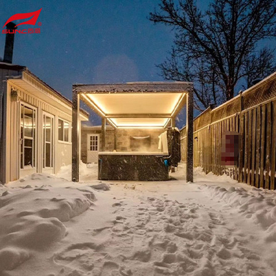 Louver Blades Aluminium Pergola for Outdoor Spaces with Customizable Color Options Aluminum pergola Extruded form