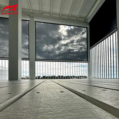 sunshade system outdoor roller blind standard colors window roller shade reel box screen electric Outdoor Roller Blinds