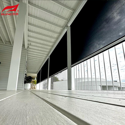 sunshade system outdoor roller blind standard colors window roller shade reel box screen electric Outdoor Roller Blinds