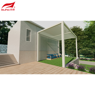 Customized Aluminum Motorized Pergola with Adjustable Louvers