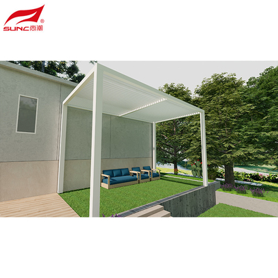 Customized Aluminum Motorized Pergola with Adjustable Louvers