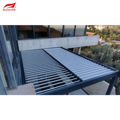 Motorized Smart Aluminium Pergola With Aluminium Round Rod for Swimming Pool Garden