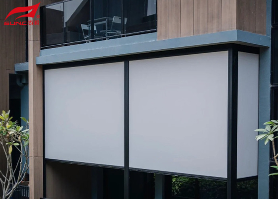 Window Outdoor Roller Blinds Waterproof Patio Roll Up Shade Zip Track Screen