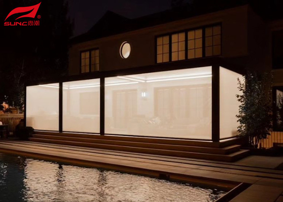 Upgrade Your Garden Design With Motorized Aluminum Pergola Remote Control Or Smart Home Integration