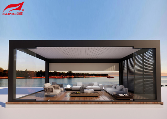 Upgrade Your Garden Design With Motorized Aluminum Pergola Remote Control Or Smart Home Integration