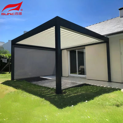 Smart Remote Controlled Aluminum Garden Pergola Waterproof Windproof Gazebo Outdoor/Freestanding