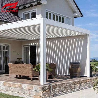 Smart Remote Controlled Aluminum Garden Pergola Waterproof Windproof Gazebo Outdoor/Freestanding