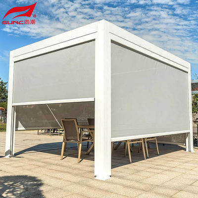 Smart Remote Controlled Aluminum Garden Pergola Waterproof Windproof Gazebo Outdoor/Freestanding
