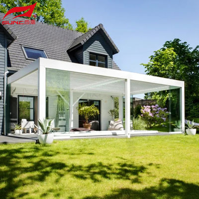 Smart Remote Controlled Aluminum Garden Pergola Waterproof Windproof Gazebo Outdoor/Freestanding