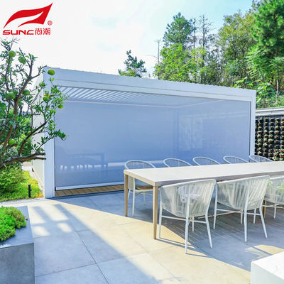Smart Remote Controlled Aluminum Garden Pergola Waterproof Windproof Gazebo Outdoor/Freestanding
