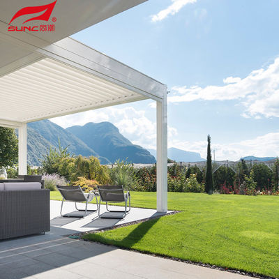 Smart Remote Controlled Aluminum Garden Pergola Waterproof Windproof Gazebo Outdoor/Freestanding