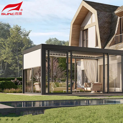 Smart Remote Controlled Aluminum Garden Pergola Waterproof Windproof Gazebo Outdoor/Freestanding