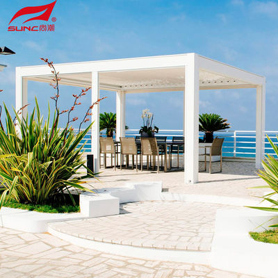 Customized Size Aluminum Retractable Pergola With Remote Control And Smart Home Integration