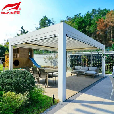 Customized Size Aluminum Retractable Pergola With Remote Control And Smart Home Integration
