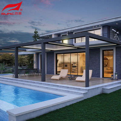 Smart Aluminum Pergola With Remote Control Customizable Color