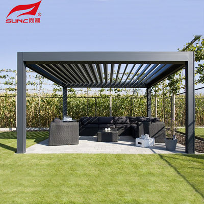Aluminium Pergola Aluminum Round Rod Control System Remote Control / Smart Home Integration