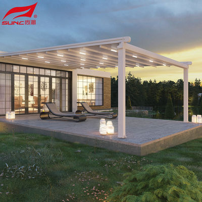 Waterproof Electric Aluminium Pergola With Remote Control For Outdoor Backyard
