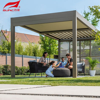 Aluminium Pergola Aluminum Round Rod Control System Remote Control / Smart Home Integration