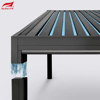 Smart Home Integration Motorized Aluminum Pergola Waterproof Windproof And Remote Control System