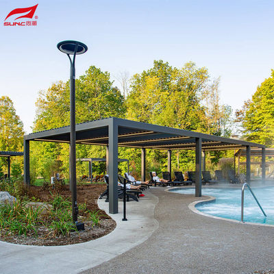 Smart Home Integration Motorized Aluminum Pergola Waterproof Windproof And Remote Control System