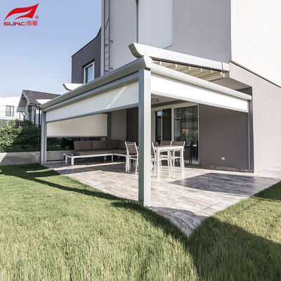 Installation Freestanding Or Wall-mounted Adjustable Canopy Pergola With PVC Sail Finishing