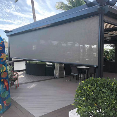 Electric Windproof Roller Shutter Intelligent Mosquito Proof Windproof Villa Sunshade Curtain