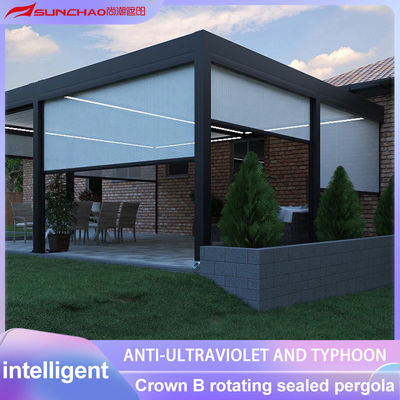 Customizable Zip Track Blinds Waterproof Function 5% 10% 30% 100% Optional Aluminium Alloy Side Track