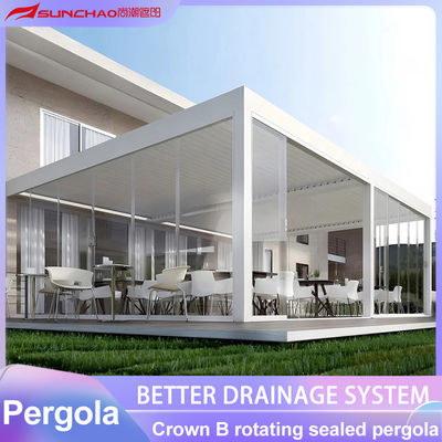 Control System Remote Control Aluminum Round Rod for Waterproof Windproof Aluminium Pergola and Smart Home Integration